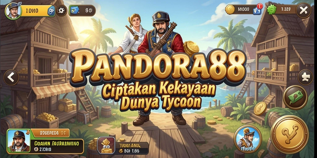 Screenshot PANDORA88 menampilkan momen seru dalam mengelola bisnis Tycoon.