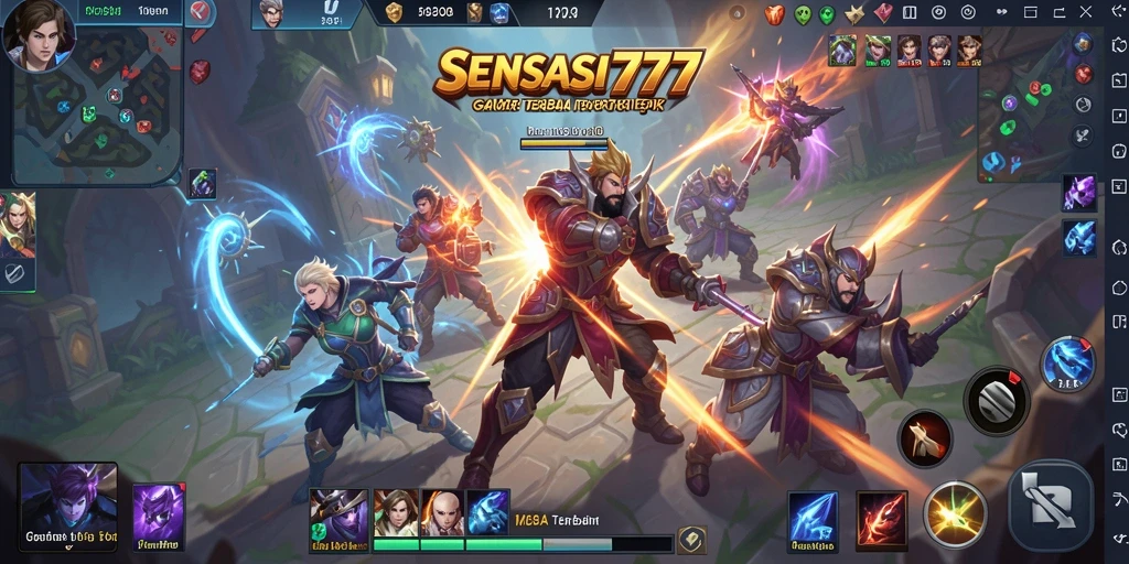 Tampilan gameplay memukau dari SENSASI777 dengan aksi seru.