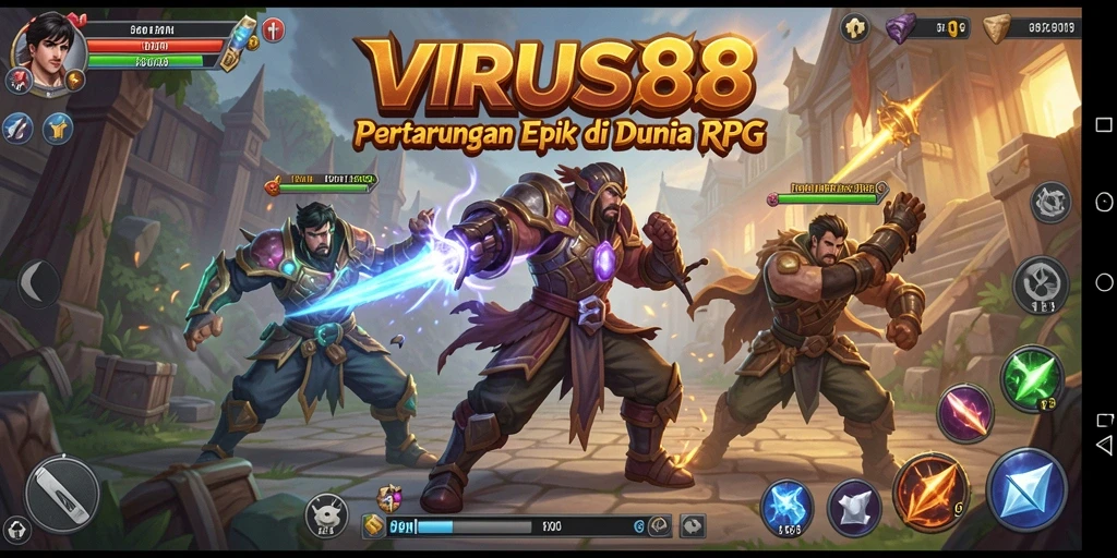 Tampak aksi seru dan karakter menarik dalam VIRUS88.